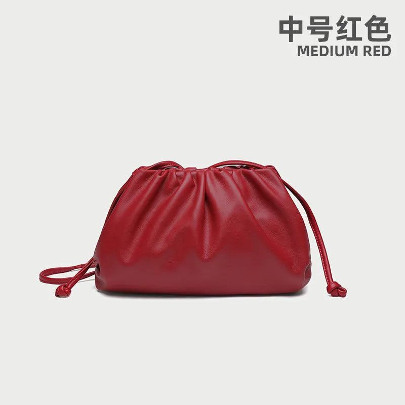 Luxury Soft Leather Shoulder Bag/Soft Versatile Quality Crossbody Bags.