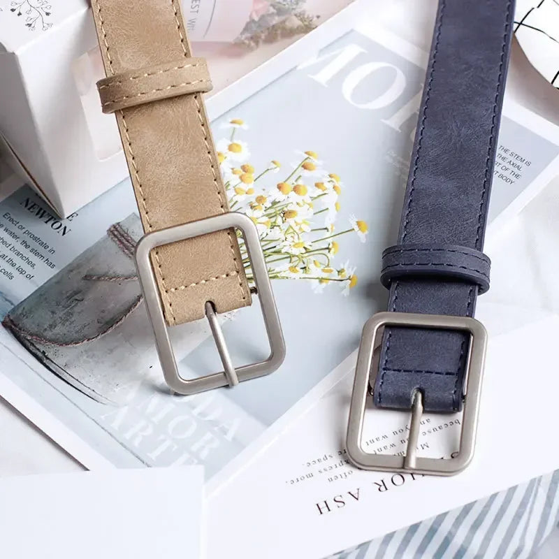 Fashionable Belts for Woman/105cm Beautiful Vintage Color/PU Belts Jeans Accessories Student Trendy Belt’s.