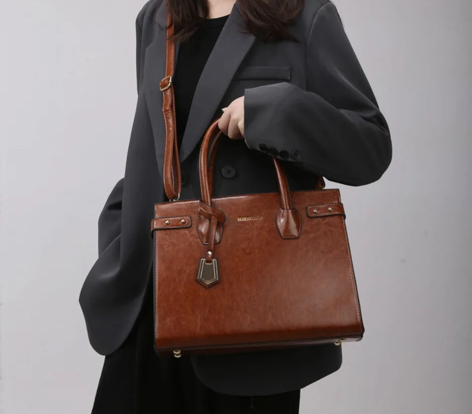 Luxury High Capacity Shoulder Bag/High-quality Soft Leather Tote/Handbags for Women Sac A Main.