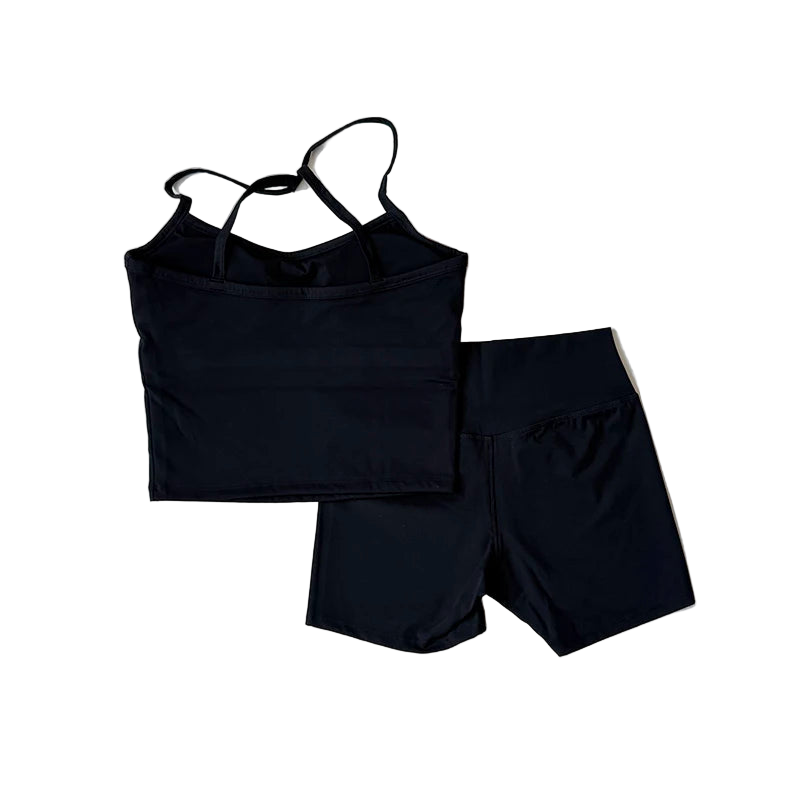 Yoga Set Tank Top/Bra Shorts Activewear Sport’s/Vest 2 Piece Fitness Suit Running Workout Sportswear.