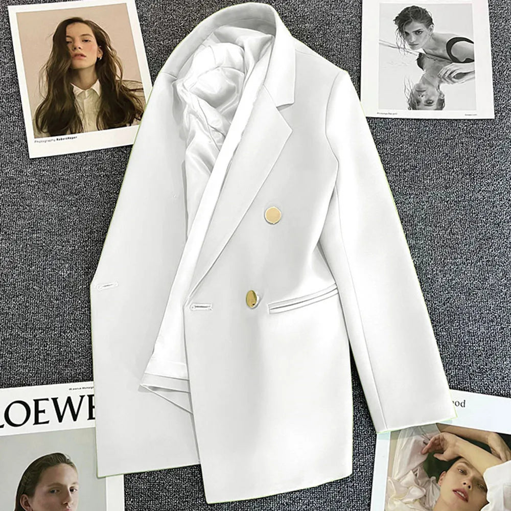 Elegant Single Button Blazer/Autumn Long Sleeve Slimmed Stylish Jacket’s/Single Button Blazer/Casual Chic Tops Coat’s.