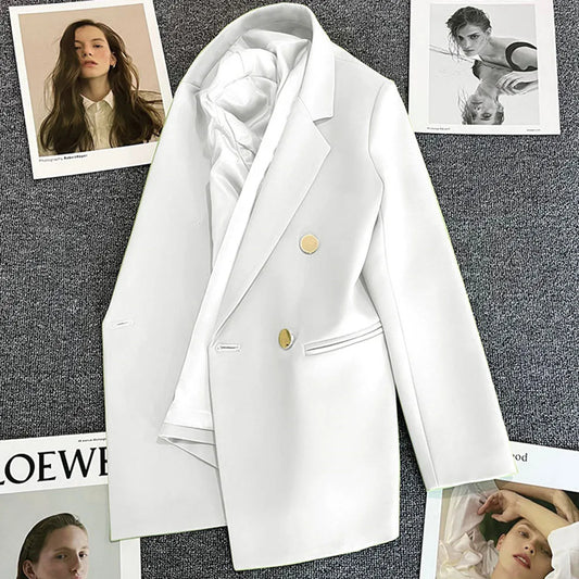 Elegant Single Button Blazer/Autumn Long Sleeve Slimmed Stylish Jacket’s/Single Button Blazer/Casual Chic Tops Coat’s.