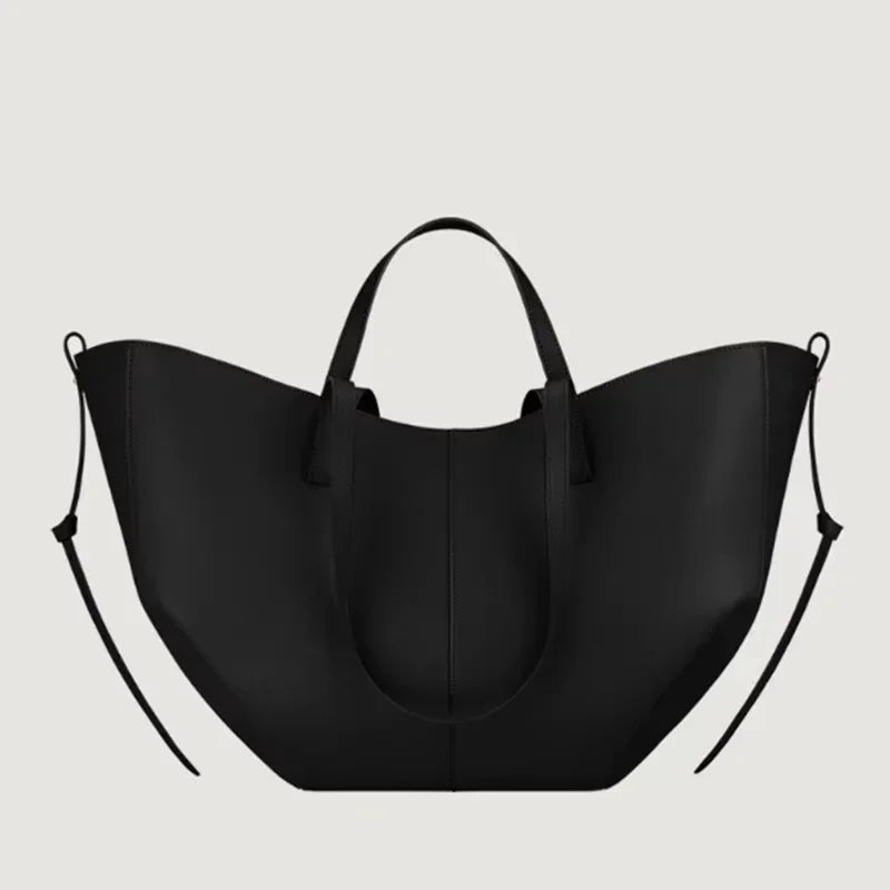 Large Capacity Classic Shoulder Bag/Shape Bucket Under Armrests Versatile Leather Trend Bag.