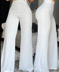 High Waist pants, single flare leg bottoms with Bootcut Flared Trousers.