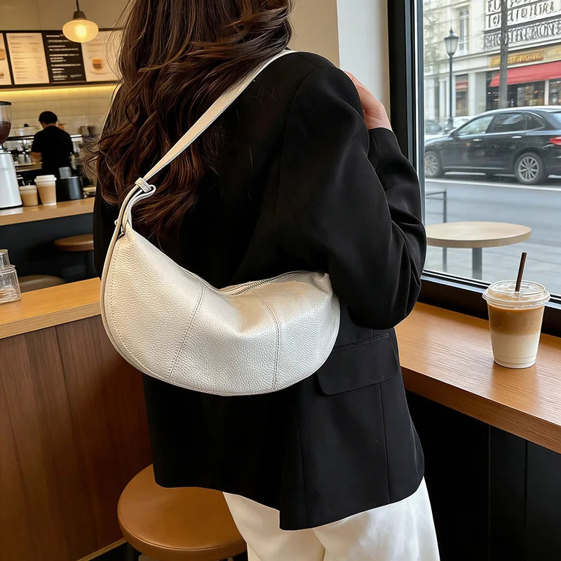 100% Genuine Leather Tote Bag – Premium Minimalist Elegance