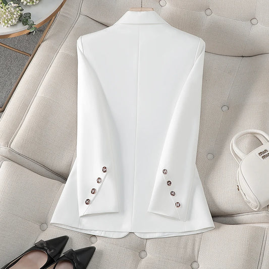 NAVIU Fashion Blazer/New Business Formal Long Sleeved Buttoned Blazer/ SlimJacket Office Ladies Work Blazer’s.