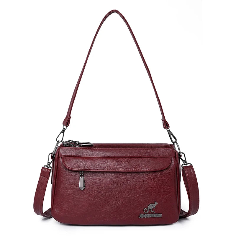 New Trending Vintage Crossbody Bag for Women Fashion Shoulder Bags Handbag PU Leather luxury Design bags.