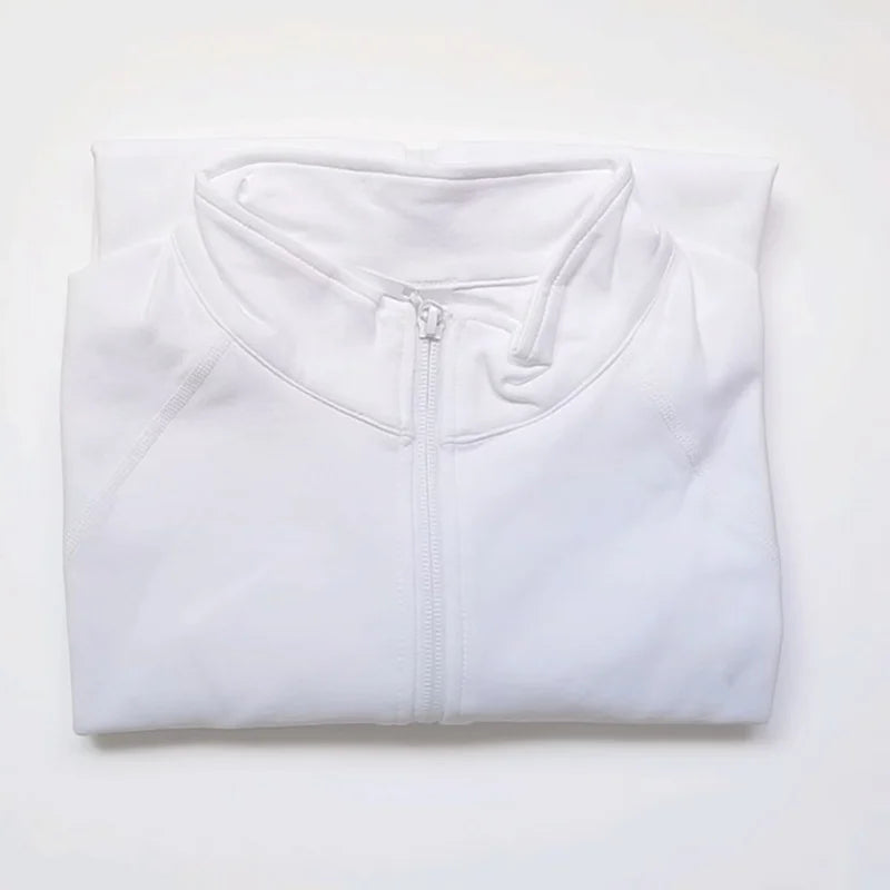 Workout Activewear Sports Pilates/Yoga Clothes Zippy Jacket/Running Long Sleeves Gym Tops Zipper.