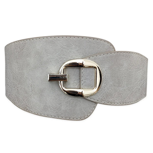 Wide Waist Cinch Belt for Women | Gold Buckle Elastic Corset Belt | Modern Blend Boutique