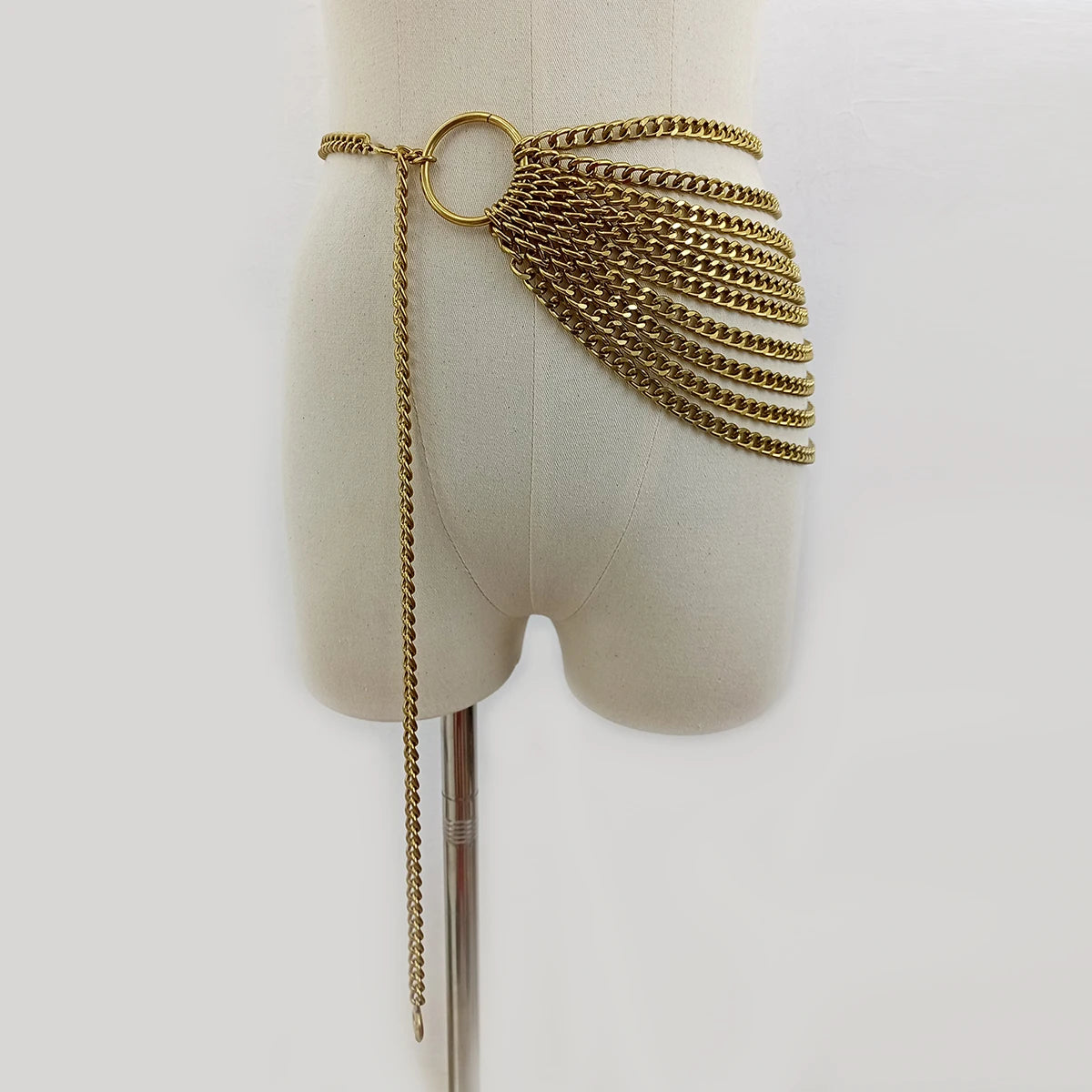 Stunning Punk Metal Belt’s/Gold Chain Belt/Metal Waist Tassel/High Quality Adjustable Goth Waistband.