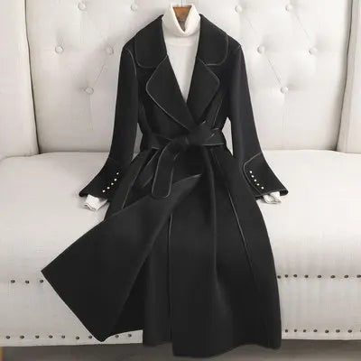Premium 100% Australian Wool Belted Maxi Coat