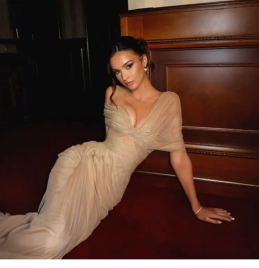 Timeless Elegance One-Shoulder Ruched Evening Gown
