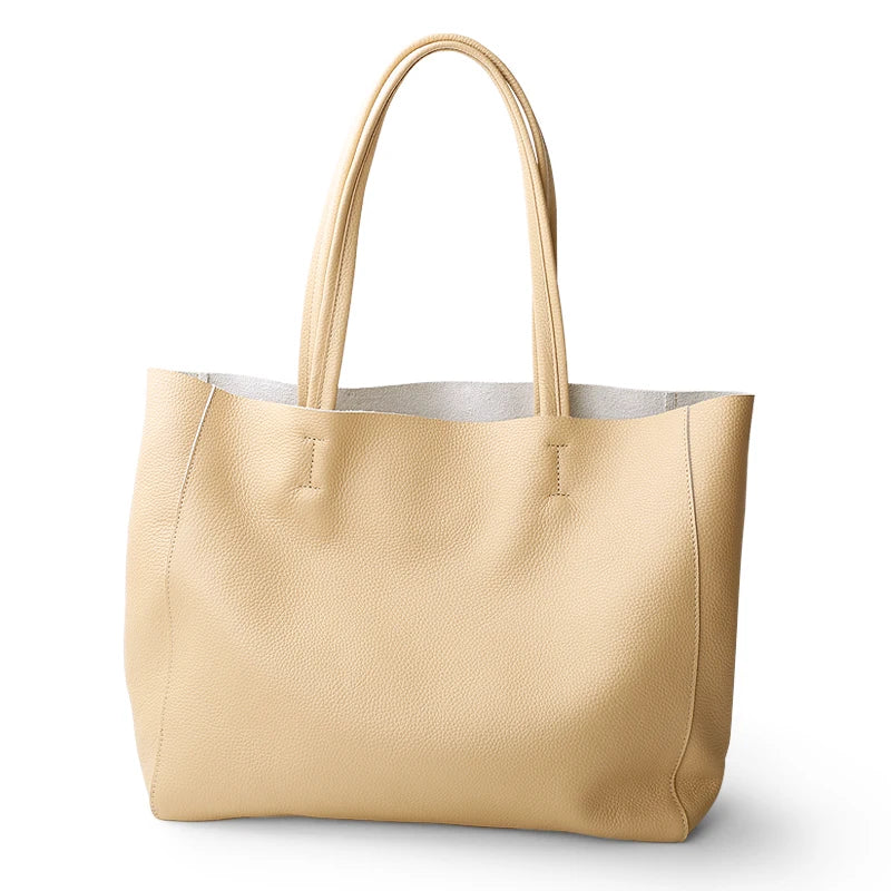 Genuine Leather Luxury Tote Bag – Timeless Everyday Elegance