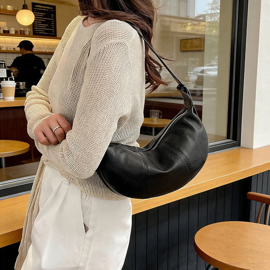100% Genuine Leather Tote Bag – Premium Minimalist Elegance