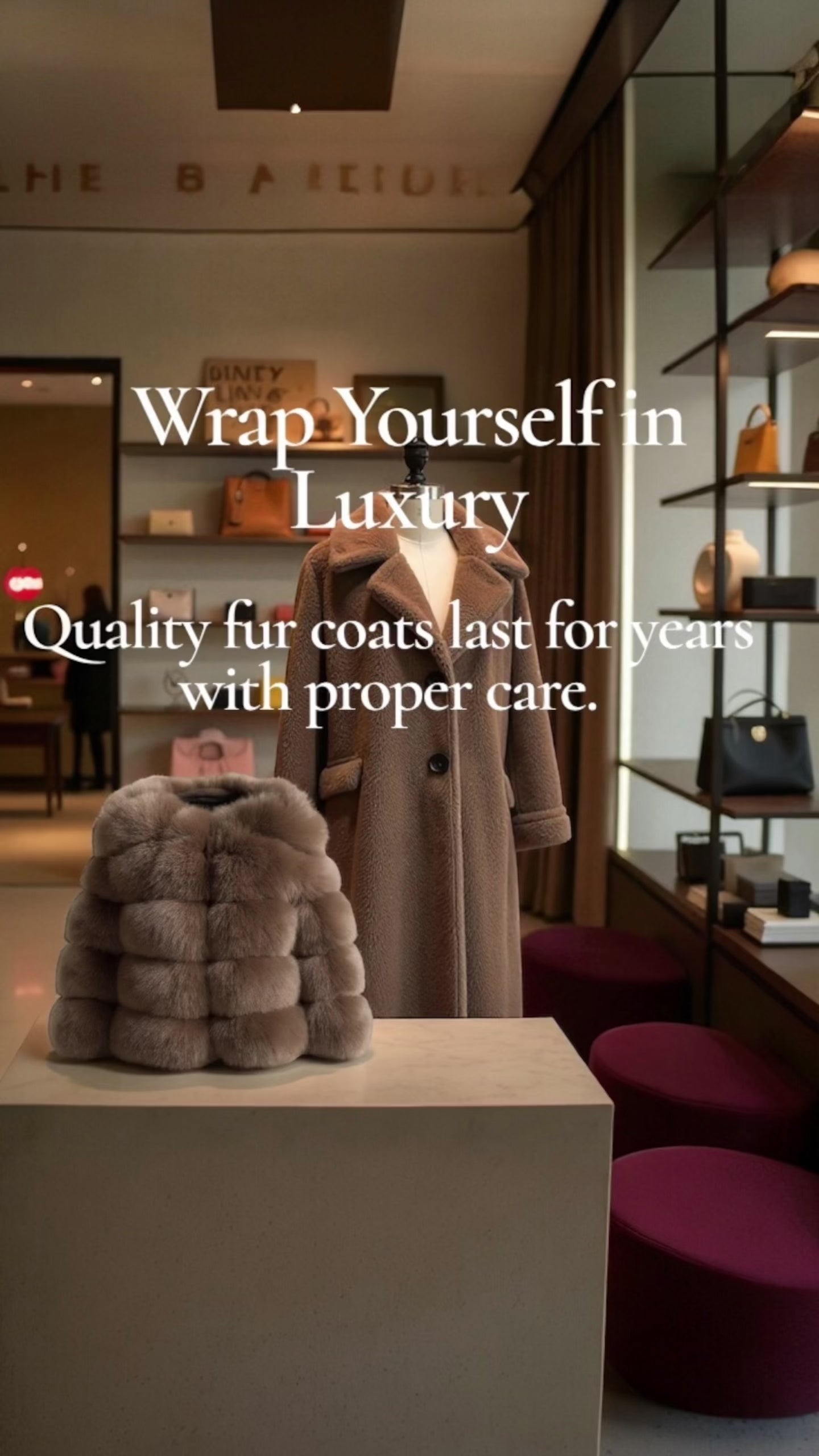 Faux Fur Coat’s For Winter/Women Short Coat Y2k Warm Furry Outerwear/O~Neck Knitted Puffy Warm Coat’s.